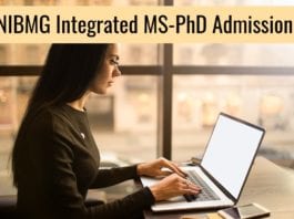 NIBMG Integrated MS-PhD Admissions