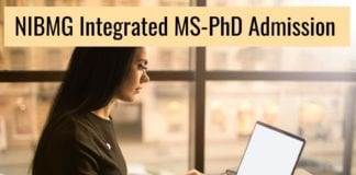 NIBMG Integrated MS-PhD Admissions