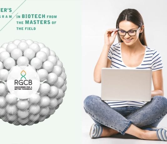 RGCB MSc Biotechnology Admission 2019