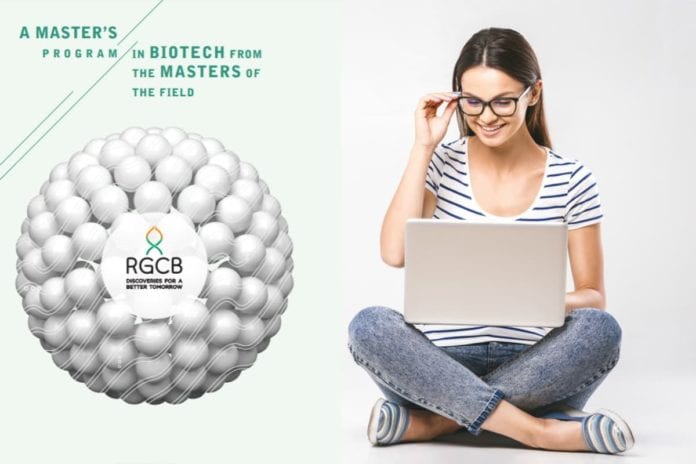 RGCB MSc Biotechnology Admission 2019