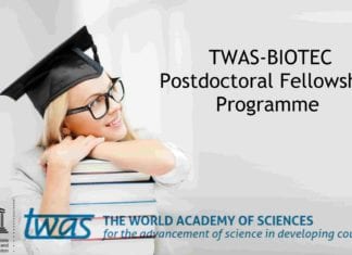 TWAS – BIOTEC Postdoc Fellowship Programme For PhD Candidates TWAS-BIOTECH Postdoc Fellowship