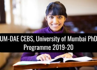 UM-DAE CEBS University of Mumbai PhD