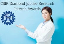 CSIR Diamond Jubilee Research Interns Awards CSIR-Diamond Jubilee Research
