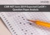 CSIR NET Expected CutOff For June 2019 Exam + Question Paper Analysis CSIR NET Expected CutOff For June 2019 Exam + Question Paper Analysis