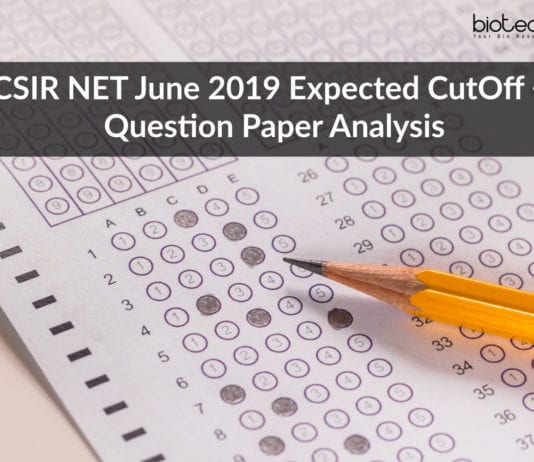 CSIR NET Expected CutOff For June 2019 Exam + Question Paper Analysis CSIR NET Expected CutOff For June 2019 Exam + Question Paper Analysis