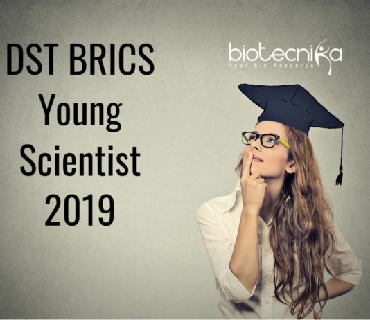 DST BRICS Young Scientist 2019