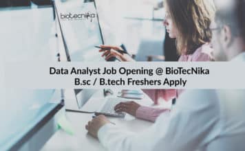 Data Analyst Job Opening @ Biotecnika | B.sc / B.tech Freshers Apply Data Analyst Job Opening @ Biotecnika | B.sc / B.tech Freshers Apply