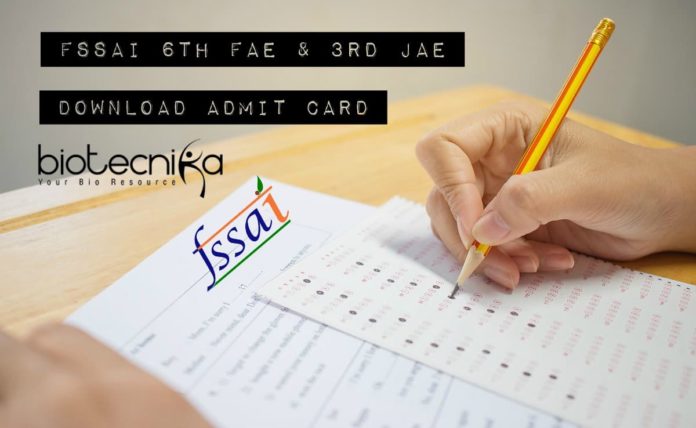 FSSAI Admit Card