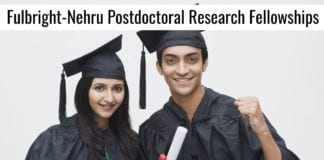 Fulbright-Nehru Postdoctoral Research Fellowships