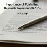 Importance of Publishing Research Papers In UG / PG