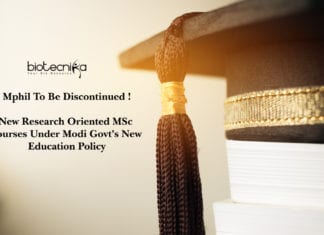 Mphil To Be Discontinued, New Research Oriented MSc Courses Under Modi Govt Mphil To Be Discontinued, New Research Oriented MSc Courses Under Modi Govt's New Education Policy