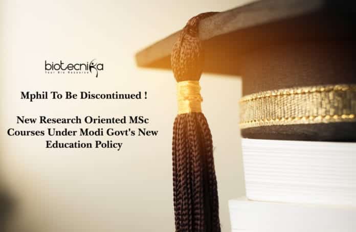 Mphil To Be Discontinued, New Research Oriented MSc Courses Under Modi Govt's New Education Policy