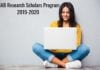 NIAB Research Scholars Program II : 2019 – 2020 Research Scholars Program