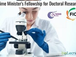 SERB-FICCI Prime Minister's Fellowship