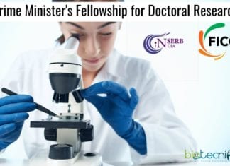 SERB – FICCI Prime Minister’s Fellowship for Doctoral Research SERB-FICCI Prime Minister's Fellowship