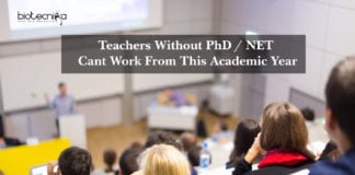 Teachers Without PhD / NET Cant Work From This Academic Year