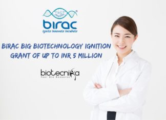 BIRAC BIG – Biotechnology Ignition Grant of Up to INR 5 Million BIRAC BIG - Biotechnology Ignition Grant