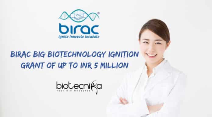 BIRAC BIG - Biotechnology Ignition Grant