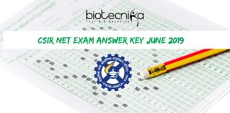CSIR-NET Exam Answer Key
