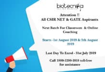 CSIR NET & GATE Coaching - Fresh Batch Announcement 2019