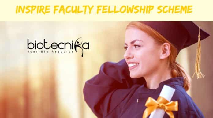 DST INSPIRE Fellowship 2019