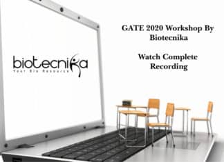GATE 2020 Workshop By Biotecnika Concluded – Watch Complete Recording GATE 2020