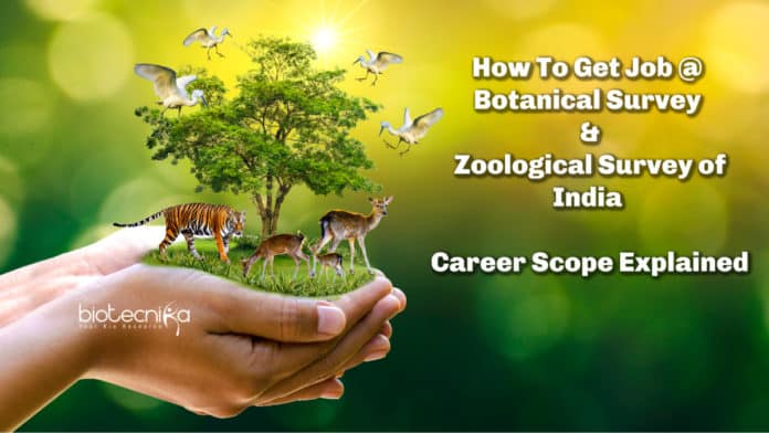 Hoe To Get Job @ Botanical Survey Of India & Zoological Survey of India : Career Scope Explained