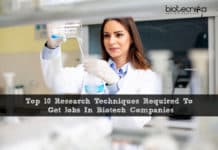 Top 10 Research Techniques Required To Get Jobs In Biotech Companies Research Techniques Required To Get Jobs In Biopharma Companies - Top 10 List