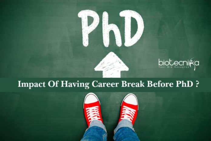 Impact Of Having Career Break Before Pursuing PhD