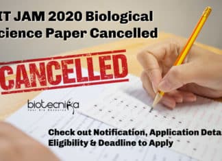 IIT JAM 2020 Notification – Online Application Portal Is Open Now IIT JAM 2020 Official Notification