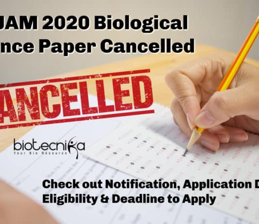 IIT JAM 2020 Official Notification