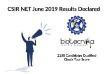 CSIR June 2019 Results Declared - Check CSIR NET JRF & LS Rank List