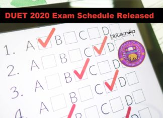 Delhi University Entrance Test (DUET)-2020 Exam Dates Released DUET 2020 Exam Schedule Released