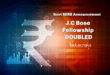 SERB Announces Increase In J.C Bose Fellowship – It Has Been Doubled JC Bose Fellowship