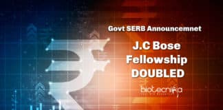 JC Bose Fellowship