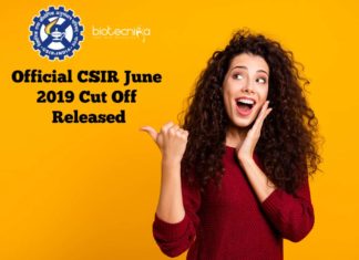 Download CSIR NET Marks Card + Cut Off For CSIR NET June 2019 Exam Official Cut Off For CSIR NET