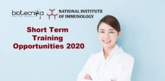 Short-Term Training Opportunities 2020