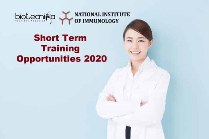 Short-Term Training Opportunities 2020