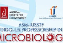 ASM-IUSSTF INDO-US Professorship In Microbiology 2020 ASM-IUSSTF INDO-US Professorship