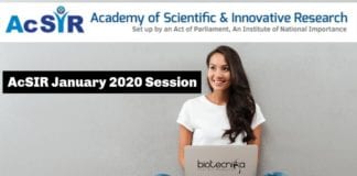 AcSIR PhD Admission 2020