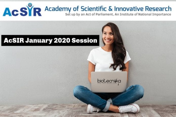 AcSIR PhD Admission 2020