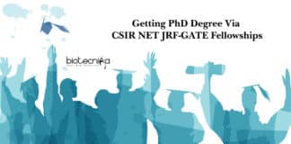 Getting PhD Degree Via CSIR NET JRF-GATE Fellowships