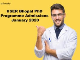 IISER Bhopal PhD Admissions