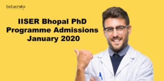 IISER Bhopal PhD Admissions