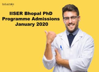 IISER Bhopal PhD Admissions