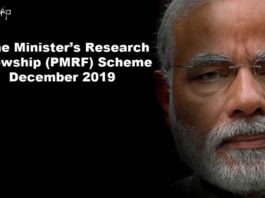 Prime Minister’s Research Fellowship (PMRF) Scheme December 2019 PMRF Scheme December 2019