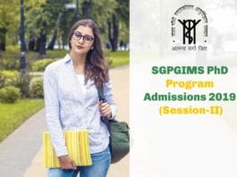 PhD Program Admissions SGPGIMS