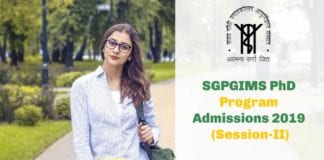 PhD Program Admissions SGPGIMS
