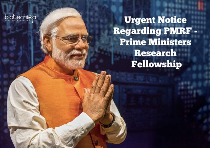 Urgent Notice Regarding PMRF