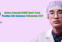 Arturo Falaschi ICGEB Short-Term Postdoc Life Sciences Fellowship 2021 Arturo Falaschi ICGEB Short-Term